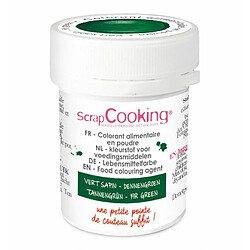 Scrapcooking Colorant en poudre vert sapin 5 g