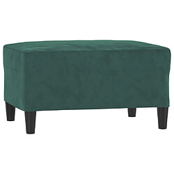 vidaXL Repose-pied Vert foncé 70x55x41 cm Velours