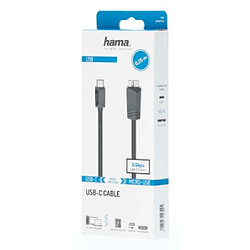 HAMA Câble USB-C, mâle USB-C - mâle Micro-USB, USB 3.2 Gen1, 5Gbit/s, 0,25 m