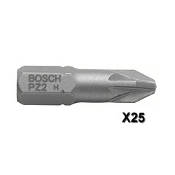 BOSCH Embouts PZ1 25mm - 25 pièces