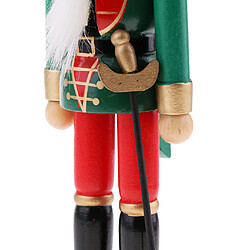 Acheter 25cm figurine casse-noisette en bois ornements de noel décorateur solider avec épée