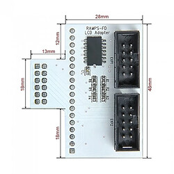 Acheter Wewoo Pour RAMPS-FD imprimante 3D Adaptateur de panneau LCD