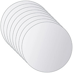 Avis vidaXL Carreau de miroir 8 pcs Rond Verre