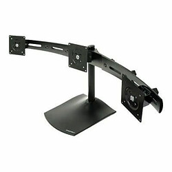 Triple-Monitor Desk Stand - ERGOTRON DS100 - Pied pour 3 écrans LCD - aluminium, acier - Noir - Taille d'écran : jusqu'à 21 pouces