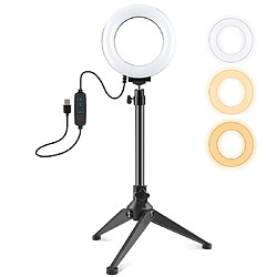 Yonis Ring Light LED 12cm USB Trépied Portable