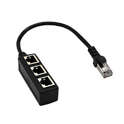 2xRJ45 1 à 3 Ethernet LAN Réseau Séparateur Extender Adaptateur Câble De Connecteur