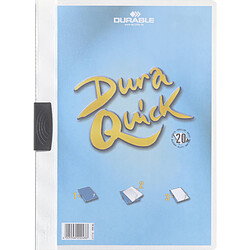 DURABLE Chemise à clip DURAQUICK, format A4, blanc ()