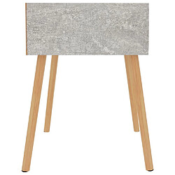 Acheter Maison Chic Lot de 2 Tables de chevet - Tables de Nuit Gris béton 40x40x56 cm Aggloméré