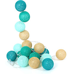 The Home Deco Factory Guirlande lumineuse boules colorées 20 LED 3,45 m