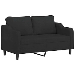 Avis vidaXL Ensemble de canapés 3 pcs avec coussins Noir Tissu