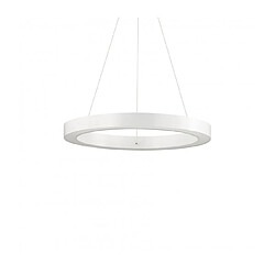 Ideal Lux Suspension LED intégré Oracle Aluminium blanc 1 ampoule 19,5cm