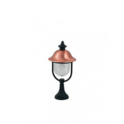 Fan Europe Lanterne de jardin Venezia 1 ampoule Diffuseur en cuivre,Aluminium,Polycarbonate Noir