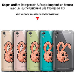 Avis Caseink Coque arrière Wiko Lenny 4 (5 ) Gel HD [ Nouvelle Collection - Souple - Antichoc - Imprimé en France] Rabbit Skull