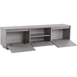 Acheter Hanah Home Meuble TV en aggloméré 168x43,5x12,5 cm Vanguard gris.