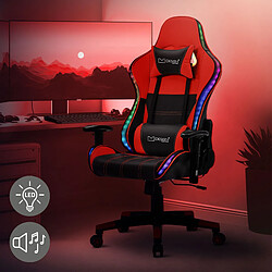 ML DESIGN MODERN LIVING LED Gaming Chair Chaise de bureau Chaise pivotante Réglable Bluetoothboxes