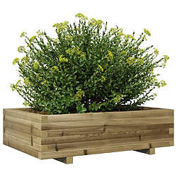 Avis vidaXL Jardinière 90x60x26,5 cm bois de pin imprégné