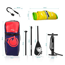 Acheter Adrenalin Paddle Gonflable FADER 8' 30'' 4'' (244x76x10cm) avec Pompe, Pagaie, Leash et Sac de Transport