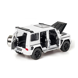 Universal 1/32 alliage G700 modèle de jouet tout-terrain simulation métal moulé sous pression acoustique et optique pull back voiture jouet classique (blanc)