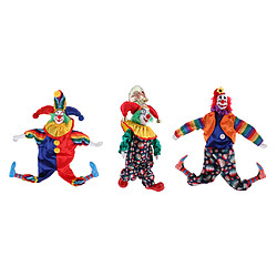 Porcelaine poupées clowns pied suspendu amusants