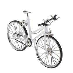 Avis 1:10 Alliage Modèle De Vélo Moulé Sous Pression Jouets Décor à La Maison Ornements Blanc