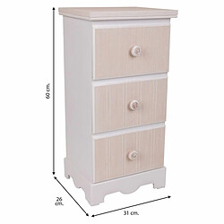 Acheter Caisson à Tiroirs Alexandra House Living Blanc Bois MDF 26 x 60 x 31 cm