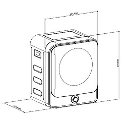 Sèche-linge électrique GreenBlue, GB415, charge de 3 kg pas cher