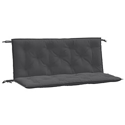 vidaXL Coussins de banc de jardin lot de 2 anthracite mélangé tissu