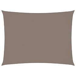 Helloshop26 Voile toile d'ombrage parasol tissu oxford rectangulaire 2,5 x 3,5 m taupe 02_0009561