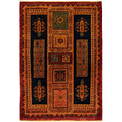 Vidal Tapis de laine 200x139 brun Kashkuli