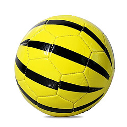 Wewoo Ballon de football jaune en forme de pastèque résistant à l'usure cuir PU REGAIL No. 2 Intelligence avec gonfleur