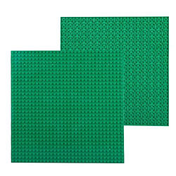 Wewoo 32 * 32 petites particules bricolage bloc de construction plaque inférieure 25,5 * 25,5 cm de mur accessoires jouets pour enfants vert