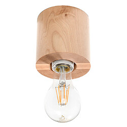 Sollux Plafonniers encastrables Flush Light Bois Naturel E27