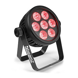 Beamz Professional BAC500 aluminium ProPar 7x LED 14 W 7 en 1 RVBA UV-CB/BB noir BeamZ