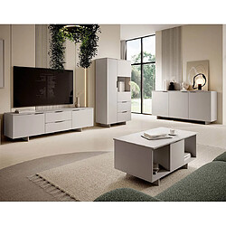 Avis Bestmobilier Canterbury - buffet bas - 3 portes - beige - 180 cm