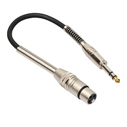 Avis 3Pin XLR À 6.35mm Convertisseur Adaptateur Câble Pour Microphone Stéréo Mic Câble de Conversion