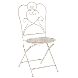 Beliani Ensemble pour bistro TRIESTE Métal Beige clair pas cher