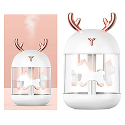 Humidificateur Purificateur D'air Désodorisant Diffuseur D'huile Essentielle D'arôme Elk White