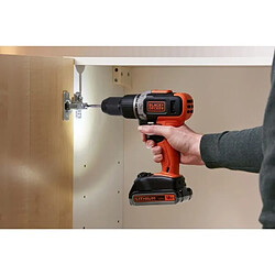 Perceuse a percussion sans fil - BLACK & DECKER - BCD003ME2SA-QW - 18 V - 1 Batterie 4 Ah + 1 Batterie 2,5 Ah pas cher