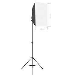 Avis vidaXL Kit de studio photo avec boîtes à lumière et toile de fond