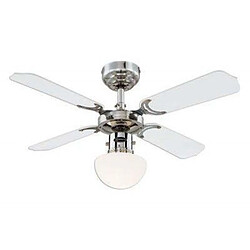 Westinghouse Ventilateur Portland 90cm Chrome Blanc Noir