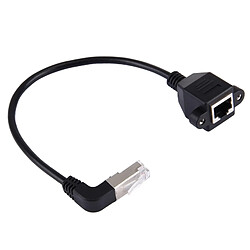 Wewoo 20cm RJ45 mâle plié vers le haut au câble d'extension LAN femelle RJ45