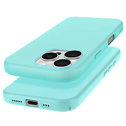 Avizar Coque pour iPhone 16 Pro Semi-rigide Soft-touch Anti-traces Turquoise