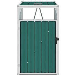 vidaXL Abri de poubelle Vert 72x81x121 cm Acier