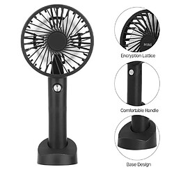 (Vert Clair) Ventilateur Portable Usb Réglages À Trois Vitesses Conception Du Support De Téléphone Et Fonction De Refroidissement pas cher