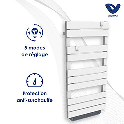 Avis Chauffage sèche-serviette inertie sèche - 500W + soufflerie 1000W - blanc - Voltman