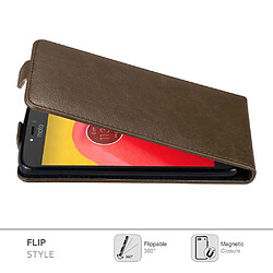 Cadorabo Coque Motorola MOTO C Etui en Marron