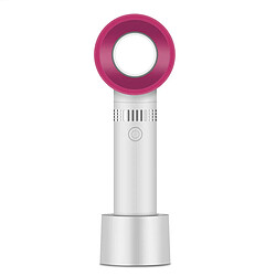 10 Ventilateur Sans Lame Blanc Mini Ventilateur Refroidisseur Rechargeable USB Portable à Main 360°