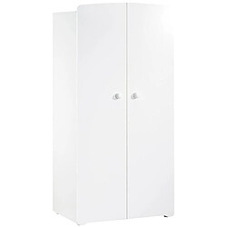 Avis Baby Price Chambre bébé trio Basic boule: Lit 120x60, commode a langer et armoire - Babyprice - Blanc