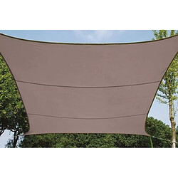 Perel Voile d'ombrage carrée 3,6 m Taupe GSS4360TA