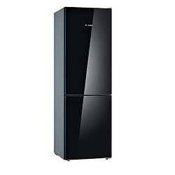 Réfrigérateur combiné 60cm 308l lowfrost noir - kgv36vbeas - BOSCH